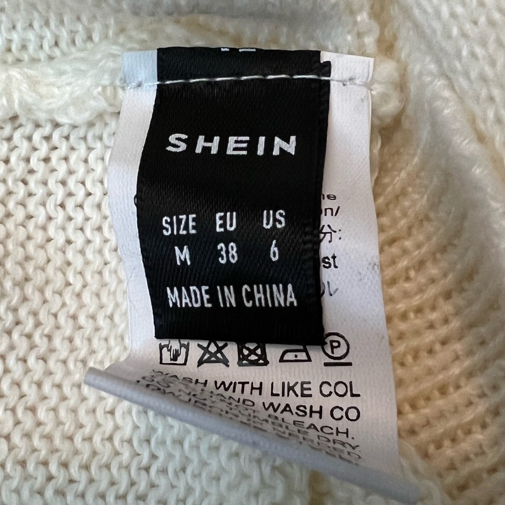 Shein Single Cold Shoulder Light Sweater - Picture 4 of 6